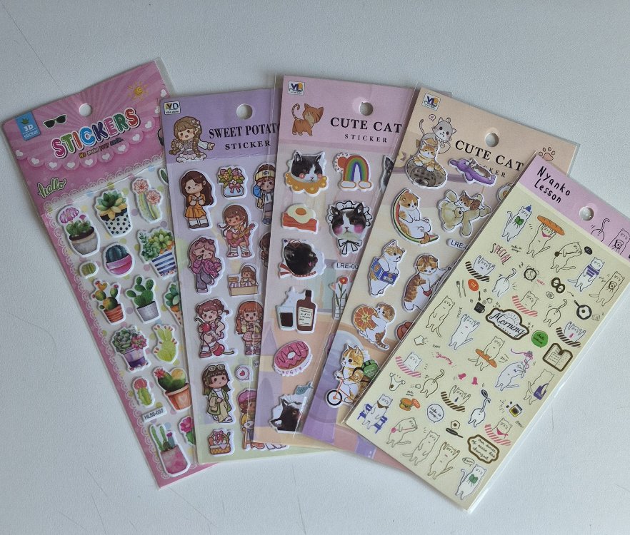 Kabartmalı Stickerlar