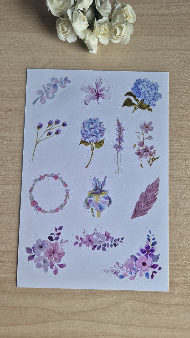 Mor Sticker Sayfası 