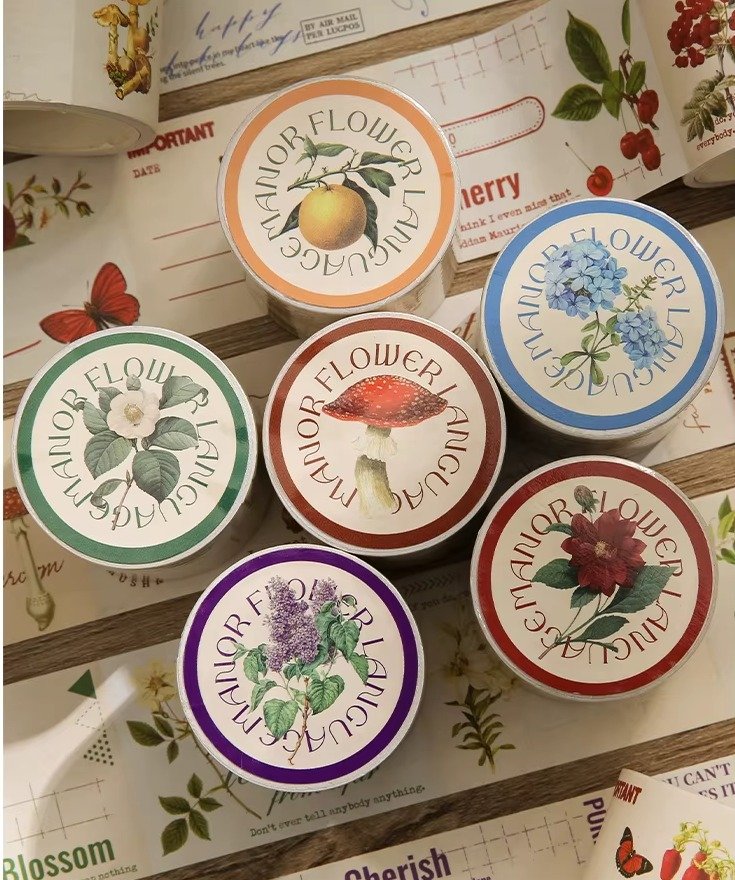 Vintage Botanical Washi Serisi