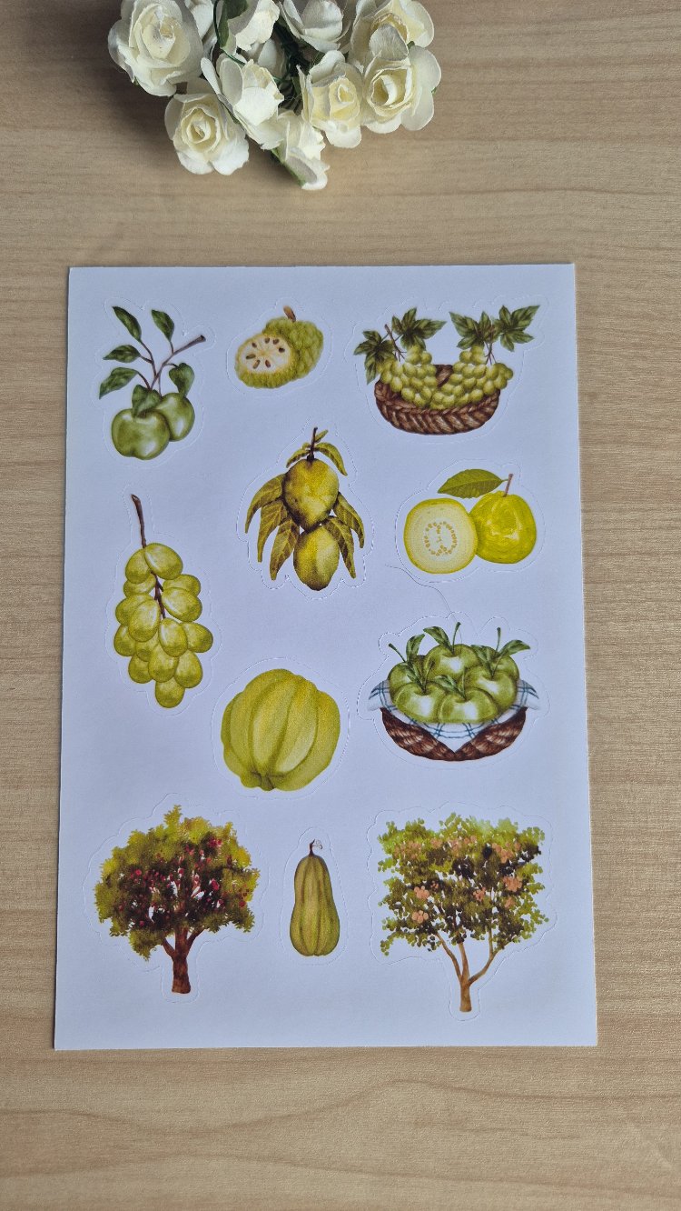 Yeşil Sticker Sayfası