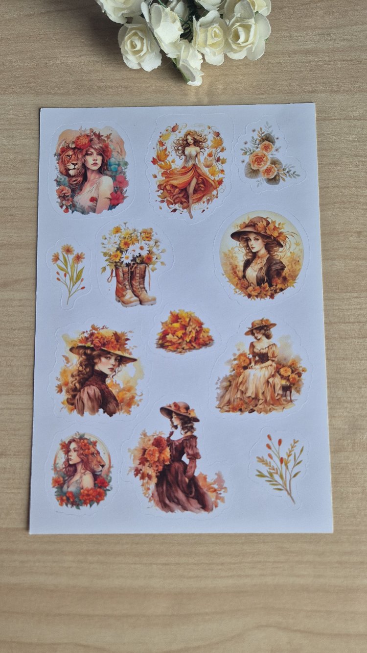 Turuncu Sticker Sayfası