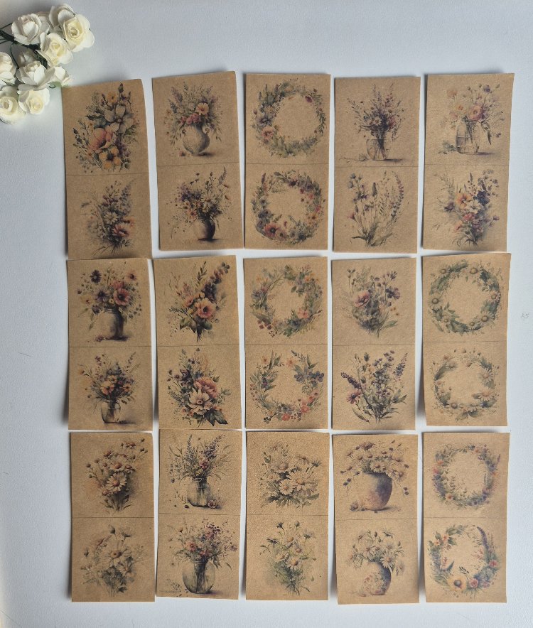 Çiçekler Scrapbook Seti 