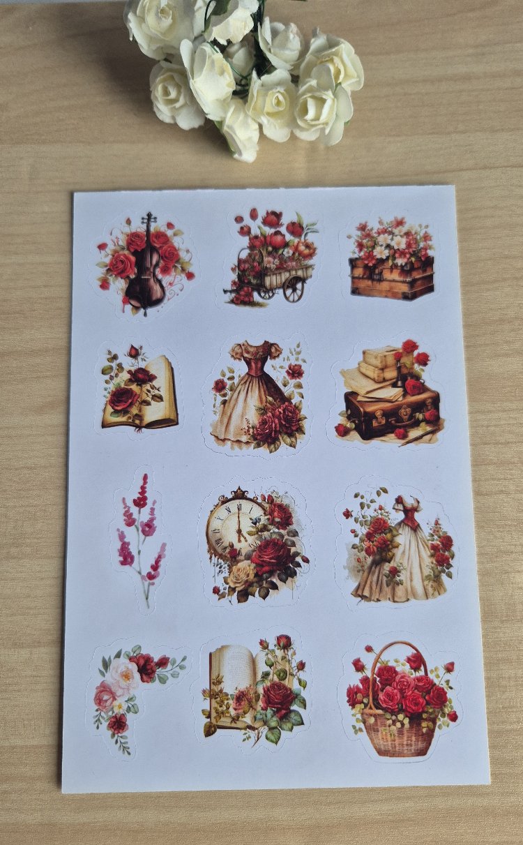 Kırmızı Sticker Sayfası
