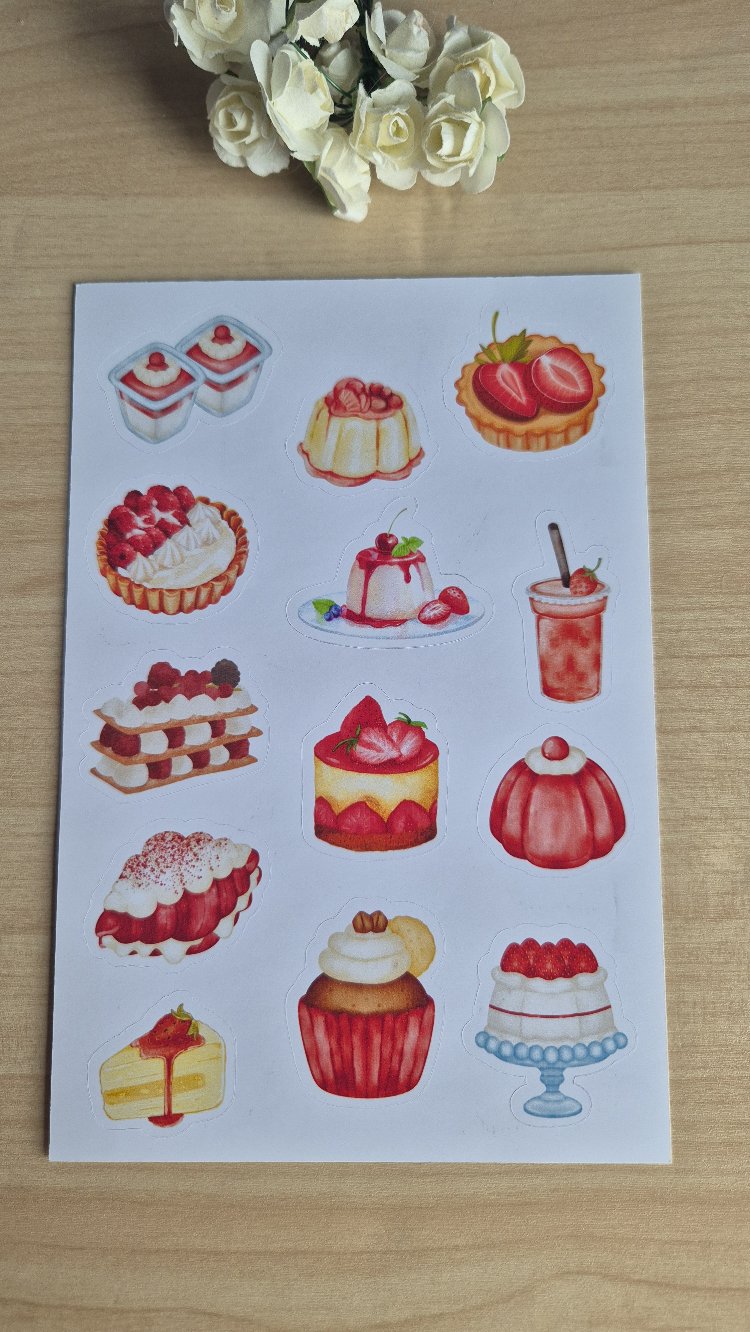 Kırmızı Sticker Sayfası