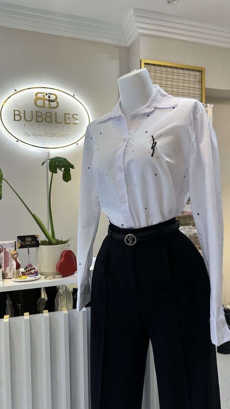 YSL TAŞLI GÖMLEK