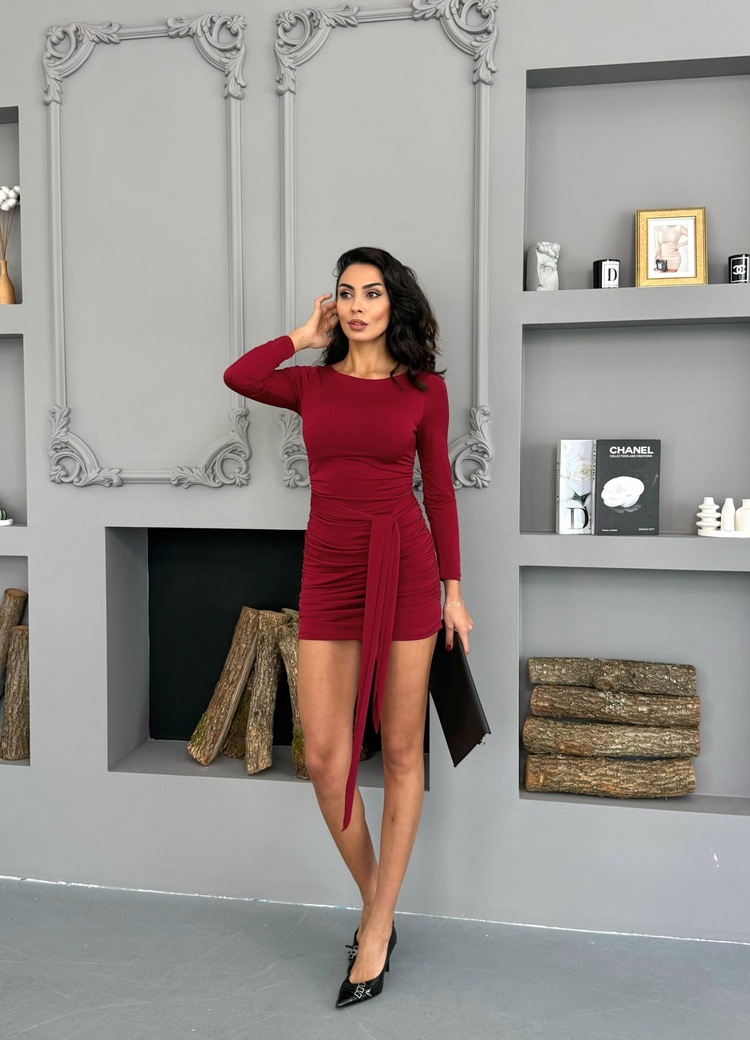 KUŞAKLI ELBİSE