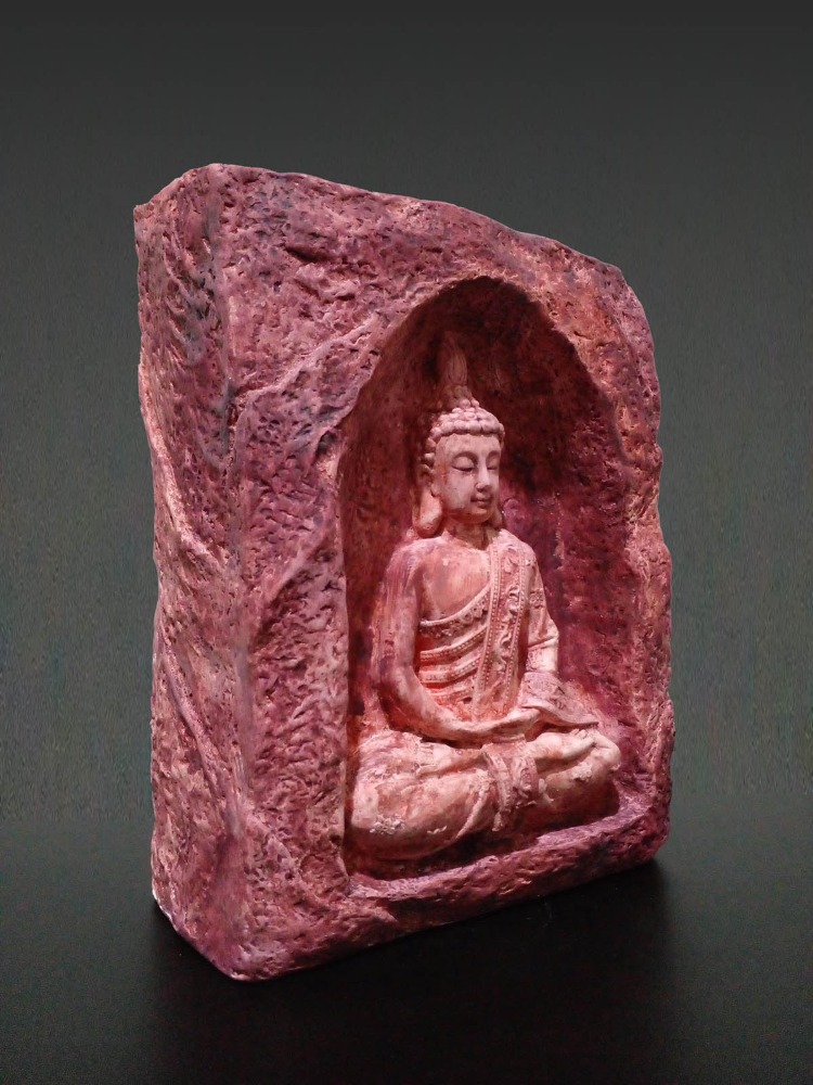 Lotus Pozisyonunda Meditasyon Yapan Buddha Mumluk