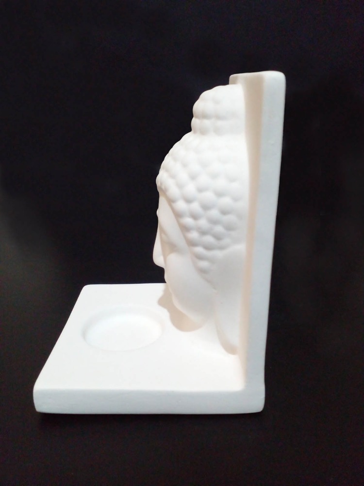 Beyaz Buda Tealight Mumluk (Orta Boy)