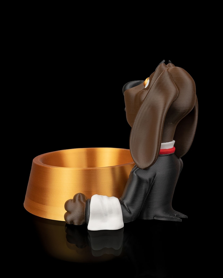 Zarif Köpek Mama Kabı | Şık Tasarımlı 3D Baskı Stand