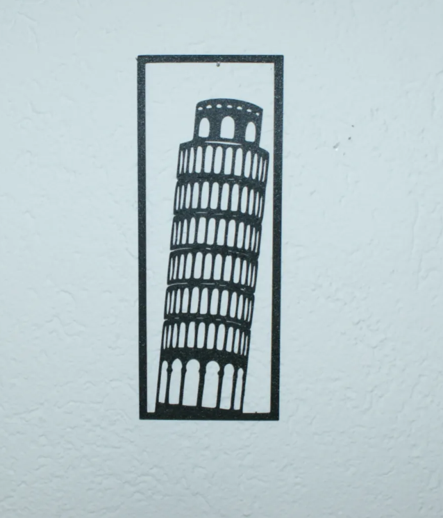 Pisa Kulesi Siluet Duvar Dekoru