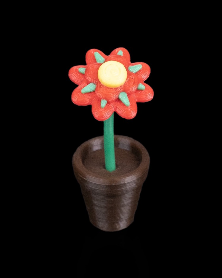 5'li Çiçek Magnet Seti | 3D Baskı Dekoratif Buzdolabı Magneti | Ek Paket Seçenekli