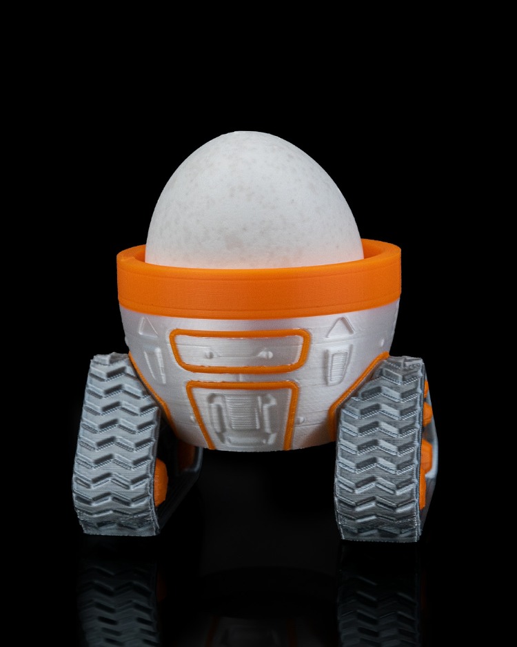 Mars Aracı Yumurta Tutucu | 3D Uzay Temalı Mutfak Aksesuarı