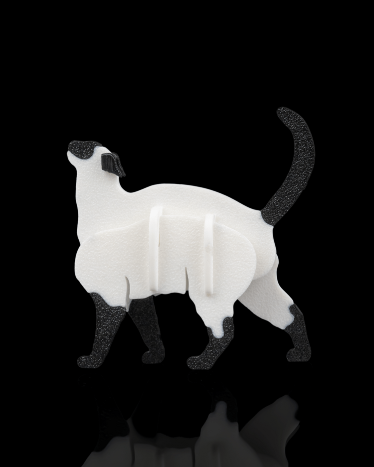 Siyam Kedisi 3D Maket | Şık Koleksiyon Figürü