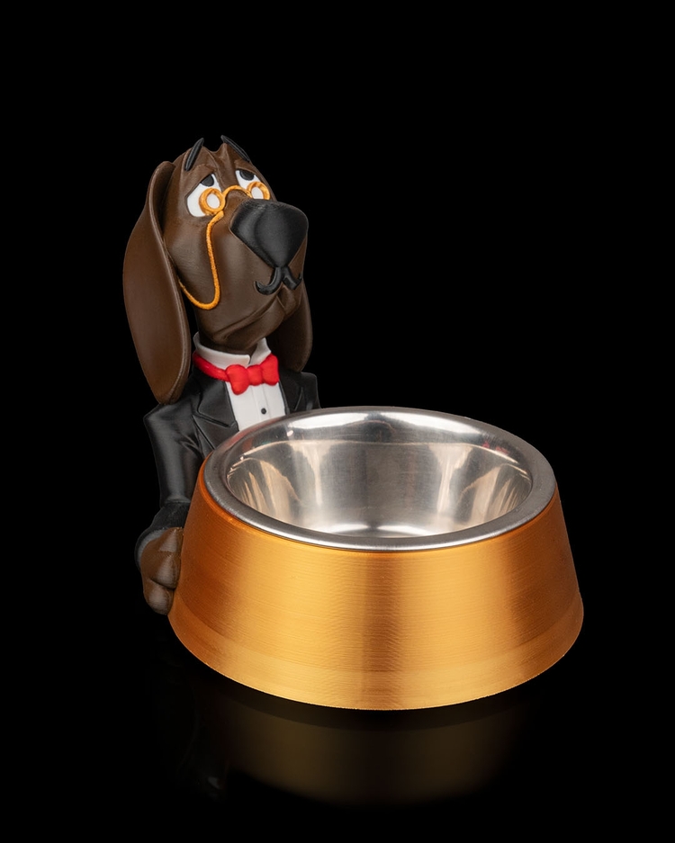 Zarif Köpek Mama Kabı | Şık Tasarımlı 3D Baskı Stand