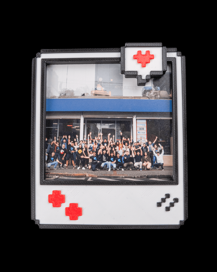 Piksel Kalpli Foto Magnet Çerçeve | Tek Boy | Polaroid Boyutunda | Ek Adet Seçenekli
