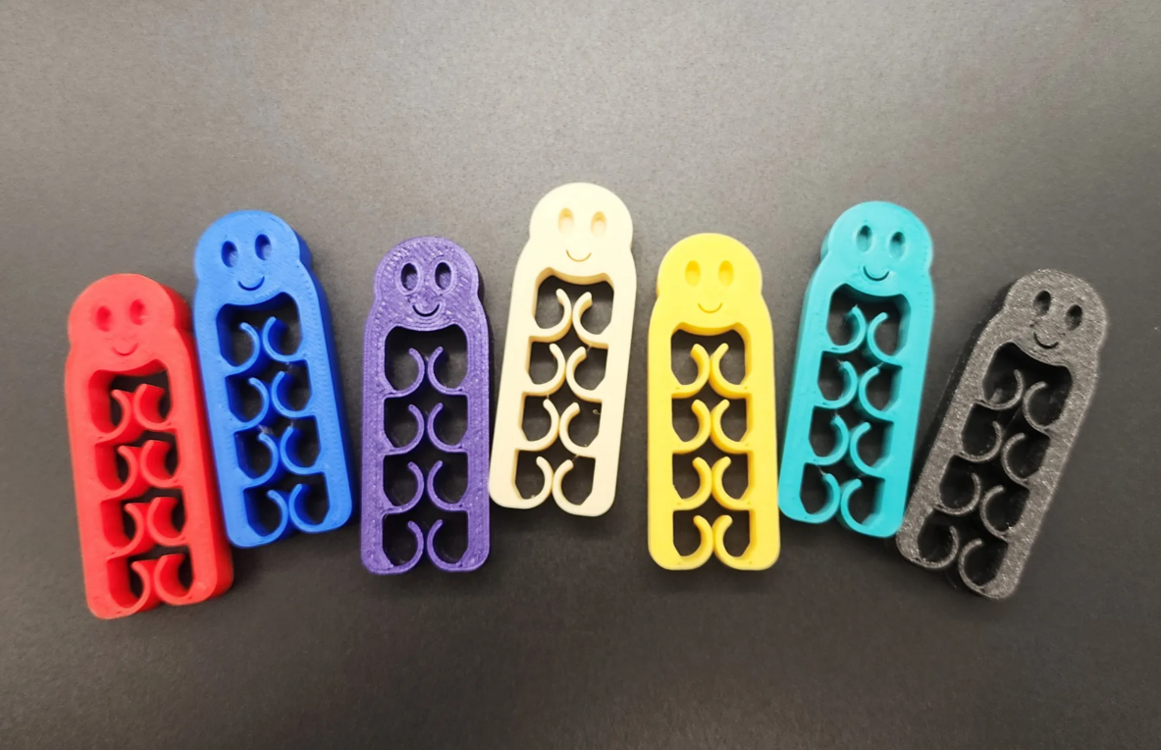 Gülümseyen Klips Seti – 3D Baskı Çok Amaçlı Poşet/Kapak Klipsi (3’lü Set)