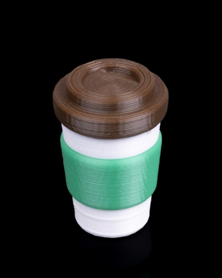 Kahve Bardağı Magnet Seti | 3D Baskı Dekoratif Buzdolabı Magneti | Ek Paket Seçenekli