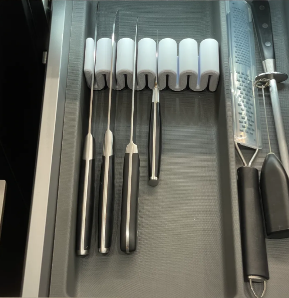 Çekmece İçi Bıçak Tutucu – 3D Baskı Kompakt Organizer