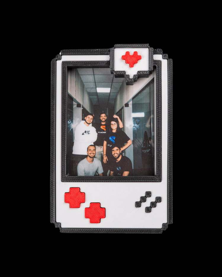 Piksel Kalpli Foto Magnet Çerçeve | Tek Boy | Polaroid Boyutunda | Ek Adet Seçenekli