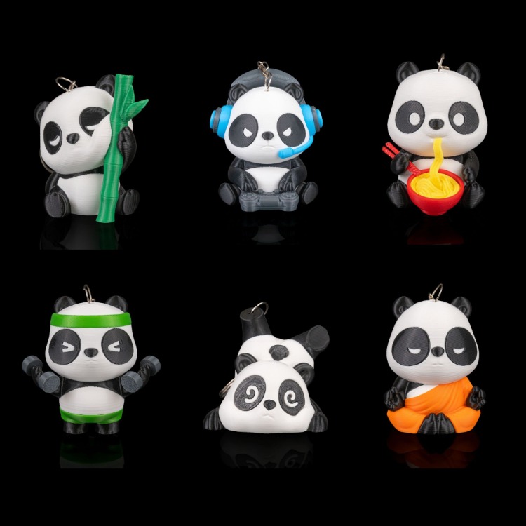 Panda Anahtarlık Stand Seti | Toplu Alıma Uygun | Opsiyonlu Ek Paketler