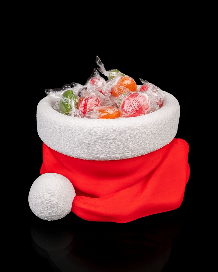 3D Noel Şapkası Kase – Şekerlik / Mini Organizer (Budisha)