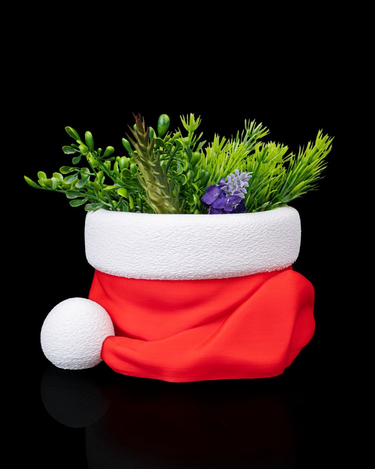 3D Noel Şapkası Kase – Şekerlik / Mini Organizer (Budisha)