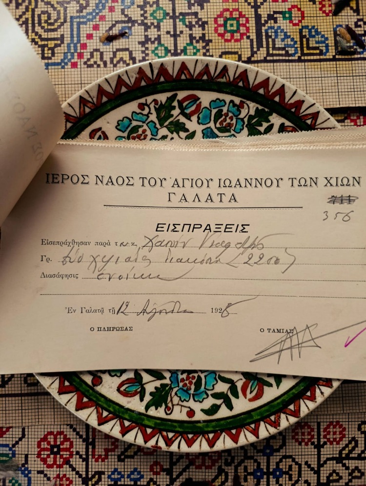 KİLİSE BAĞIŞ MAKBUZU 1928 (27 ADET)