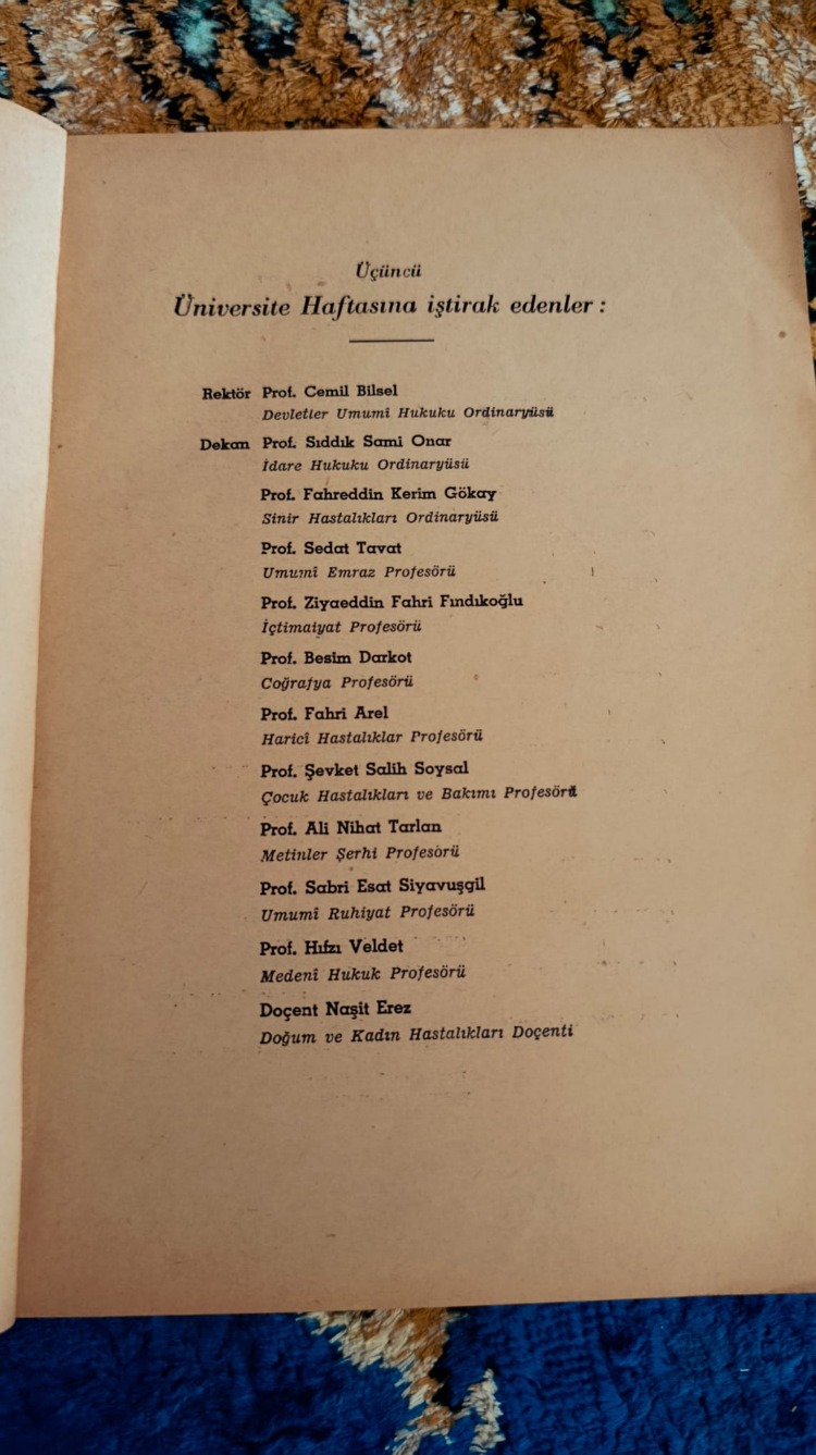 Üçüncü Üniversite Haftası Elazığ 23 - 30 Eylül 1942