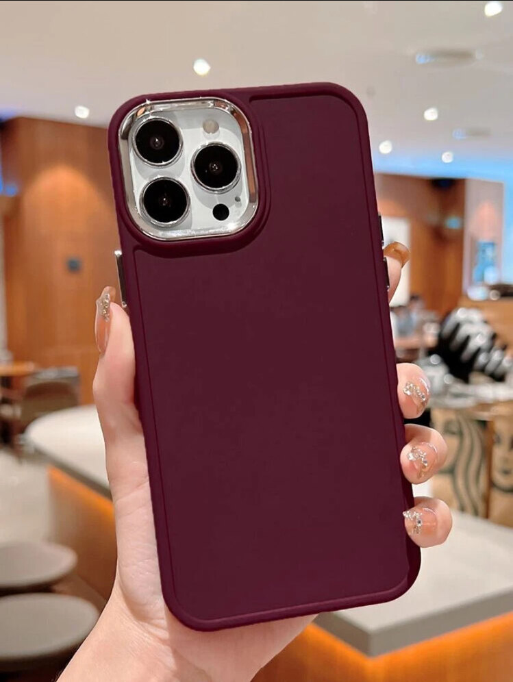 Bordo Telefon Kılıfı  ( iphone 11 )