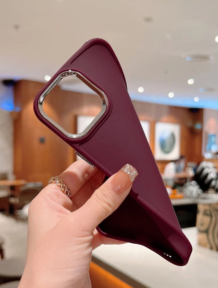 Bordo Telefon Kılıfı  ( iphone 11 )