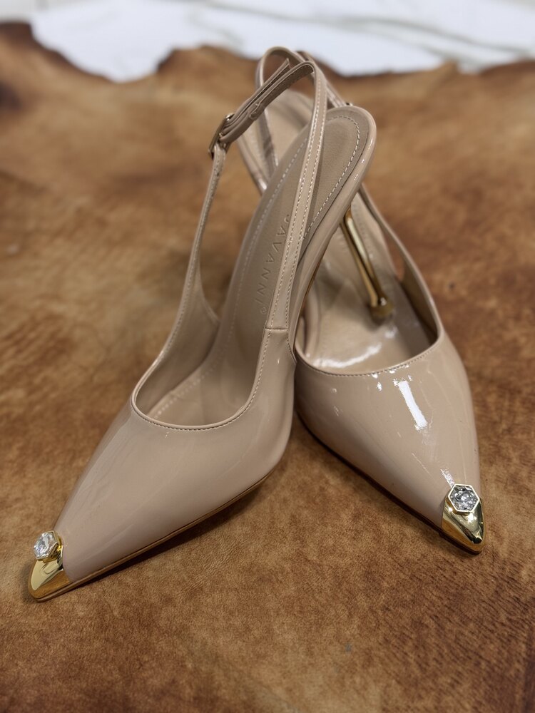 Parlak taşlı Stiletto