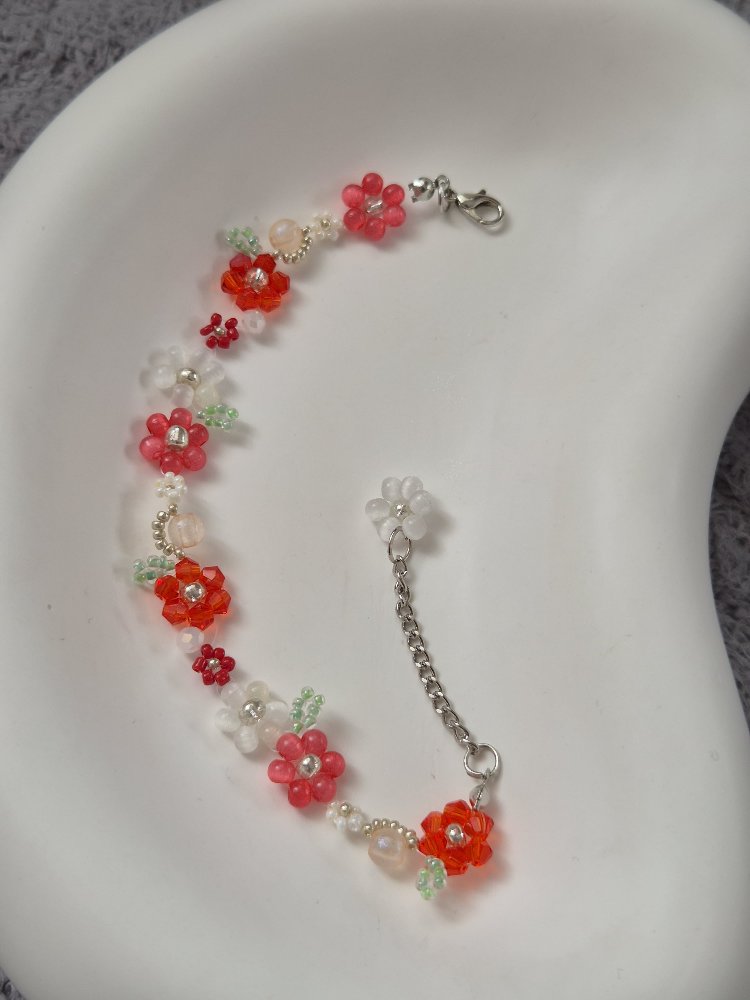 Sonsuz papatya kırmızı (Hand made)
