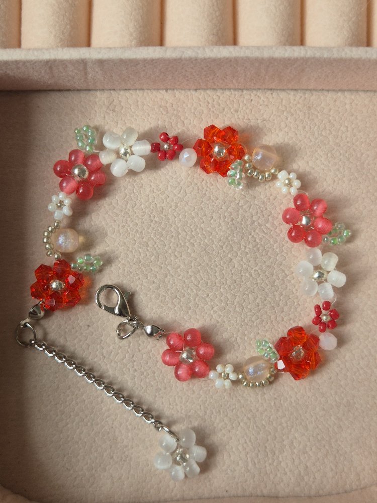 Sonsuz papatya kırmızı (Hand made)