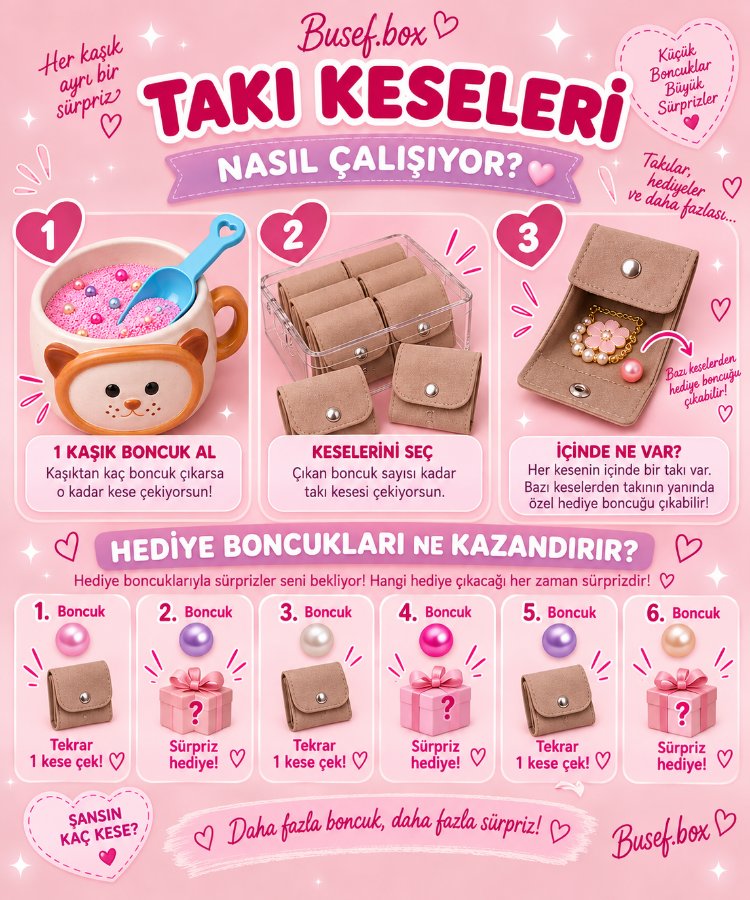 1 Kaşık Takı Kesesi