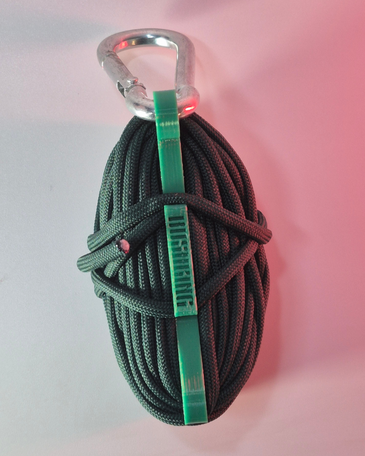 Yeşil Paracord 550 10mt Tekrar Kullanılabilir Makaralı