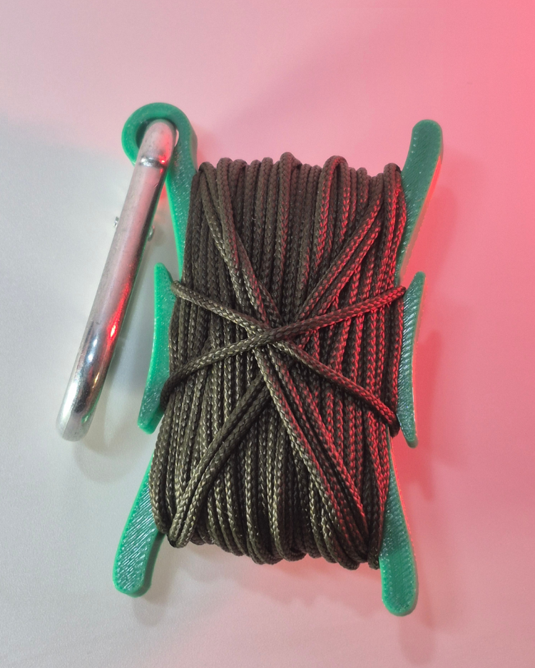 Yeşil Paracord 95 15 mt Tekrar Kullanılabilir Makaralı