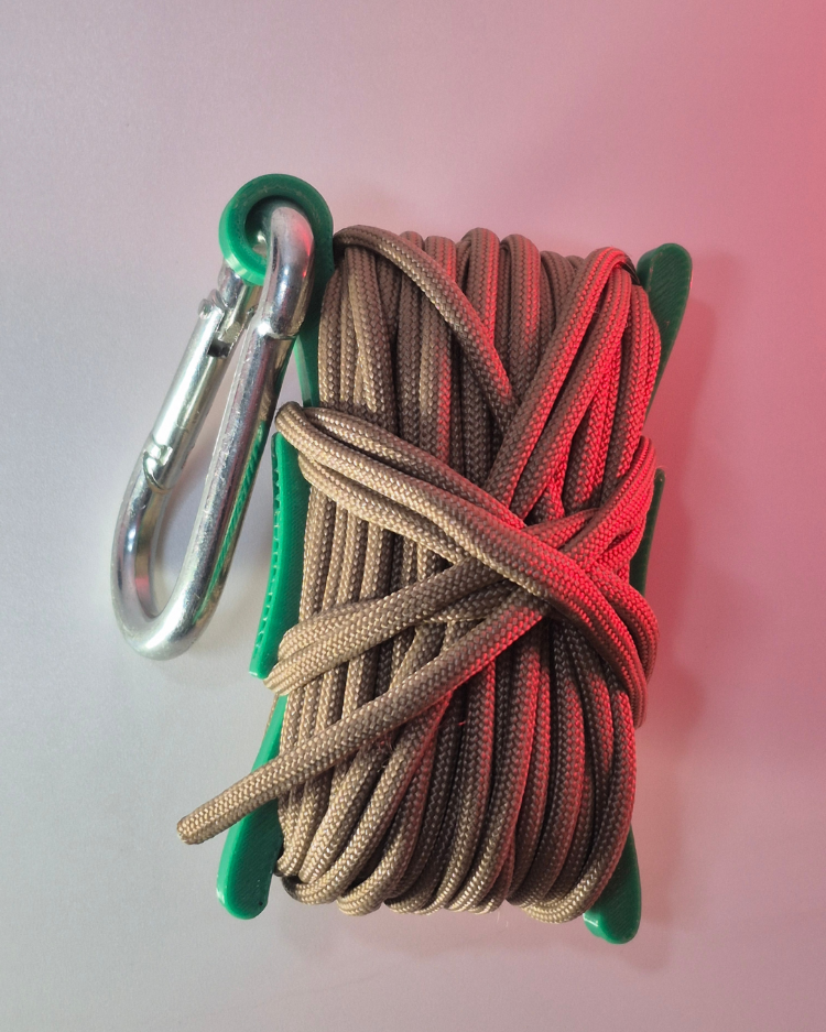 Bej Paracord 550 10mt Tekrar Kullanılabilir Makaralı
