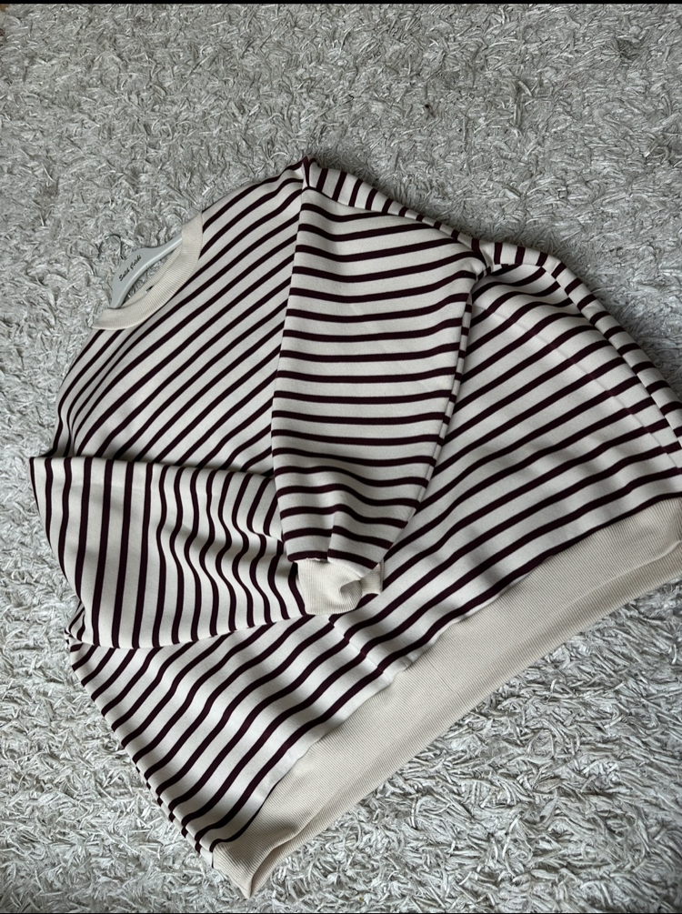 Bordo Çizgili Sweet 
