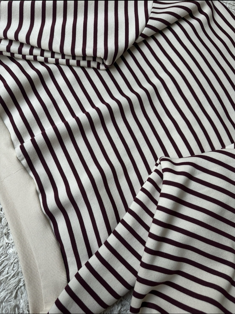 Bordo Çizgili Sweet 
