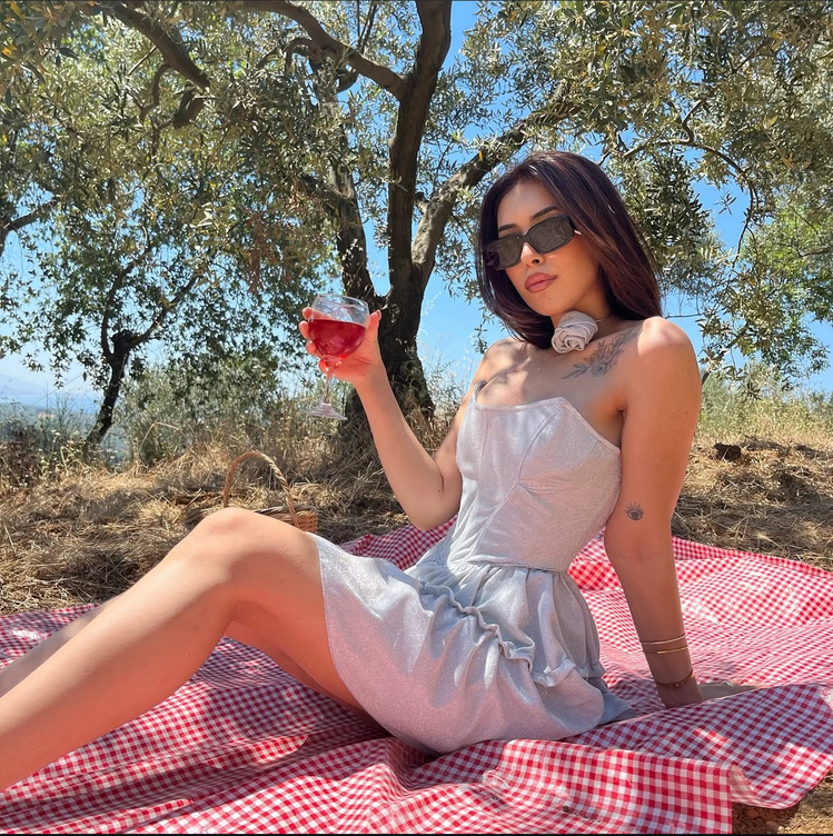 Gümüş Simli Mini Shine Elbisemiz