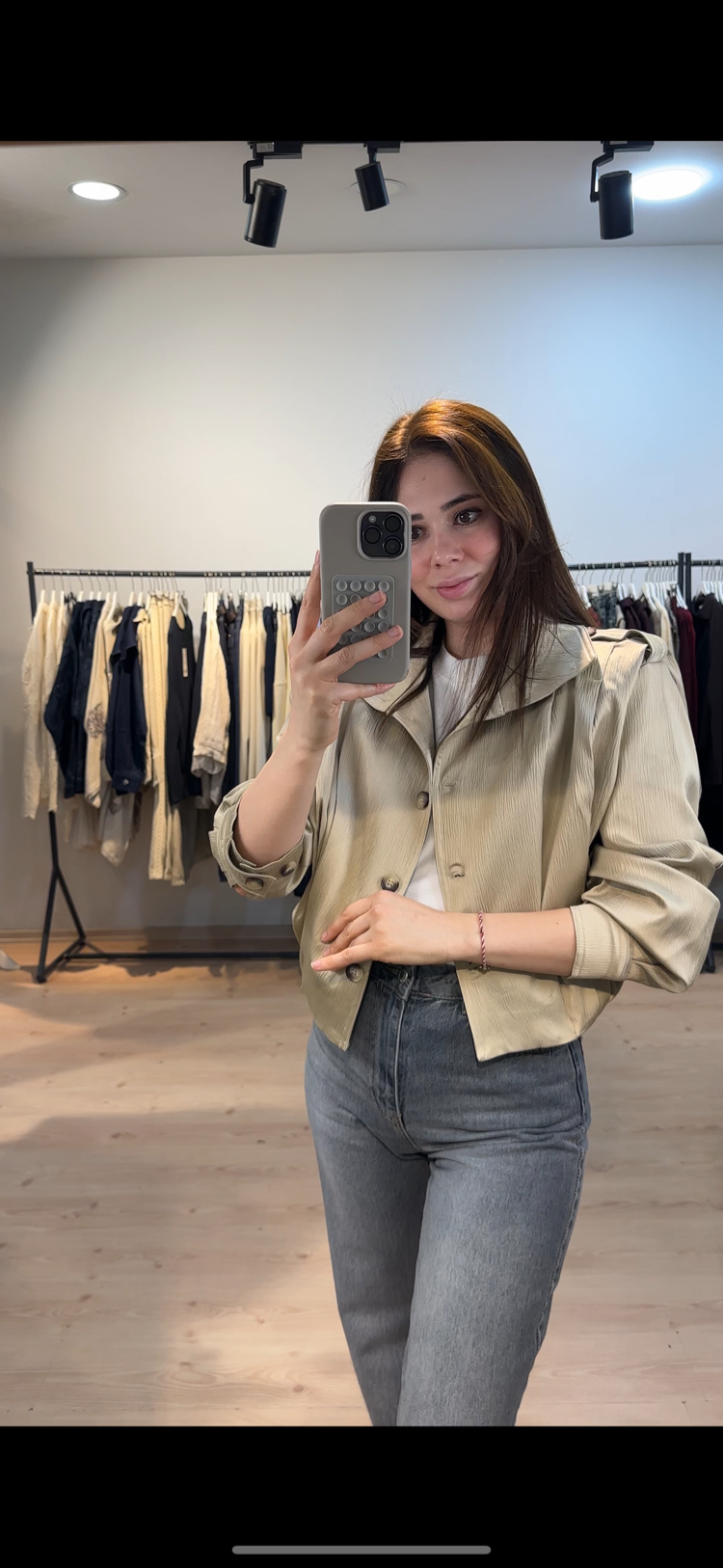 Premium  Saten pileli ceket 