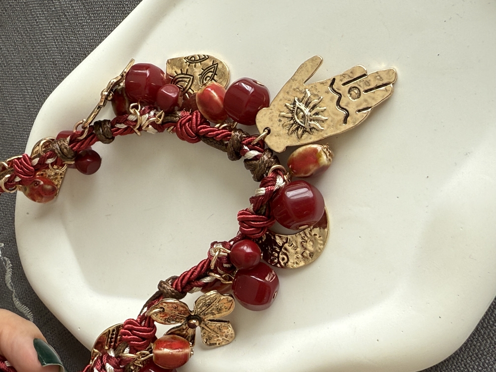 Zr model bordo choker kolye