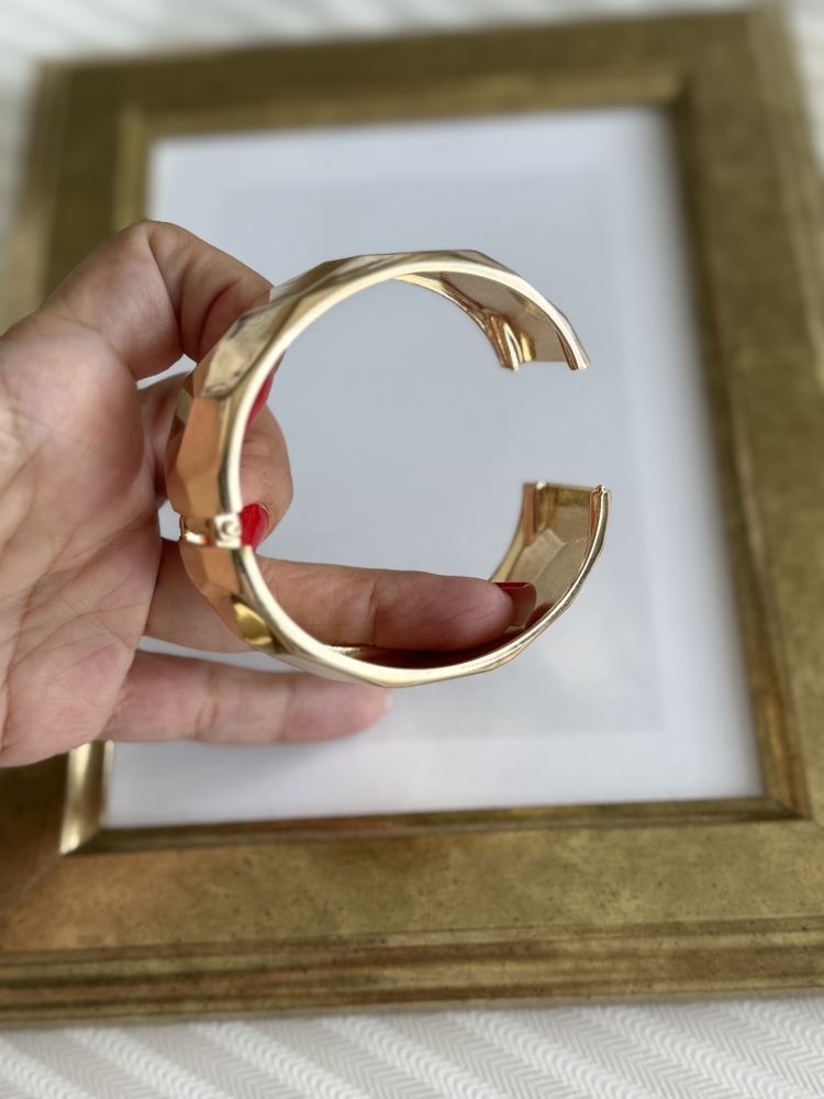Zr model petek gold kelepçe bileklik