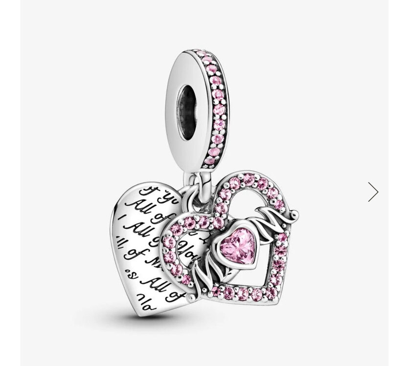 Kalp ve anne sallantılı pandor charm