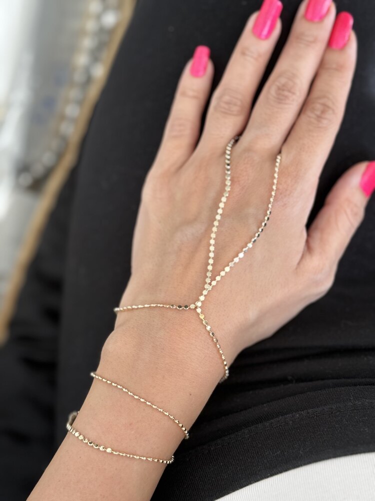 Ezme zincir son moda gold renk şahmeran
