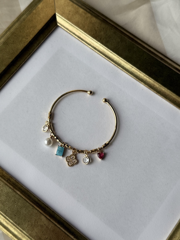 Opal ve renkli taşlı şans bilekliği
