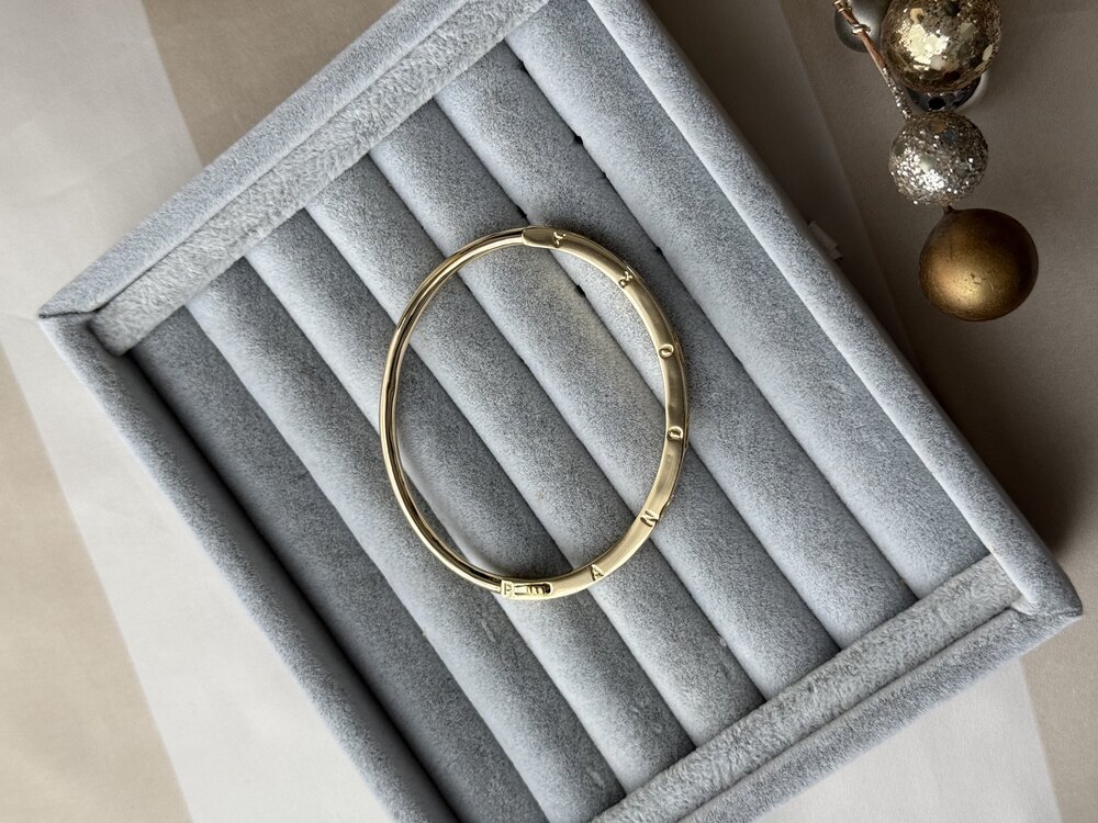 Pandora model gold renk taşlı bileklik