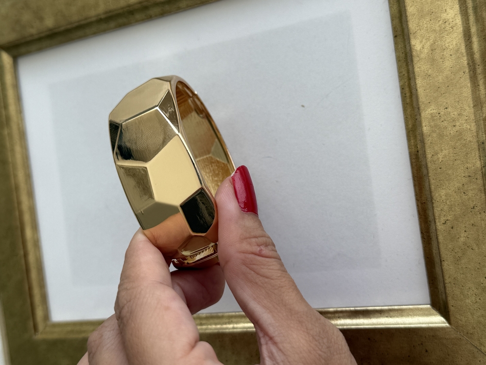 Zr model petek gold kelepçe bileklik