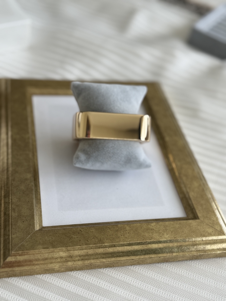 Kare gold kelepçe bileklik