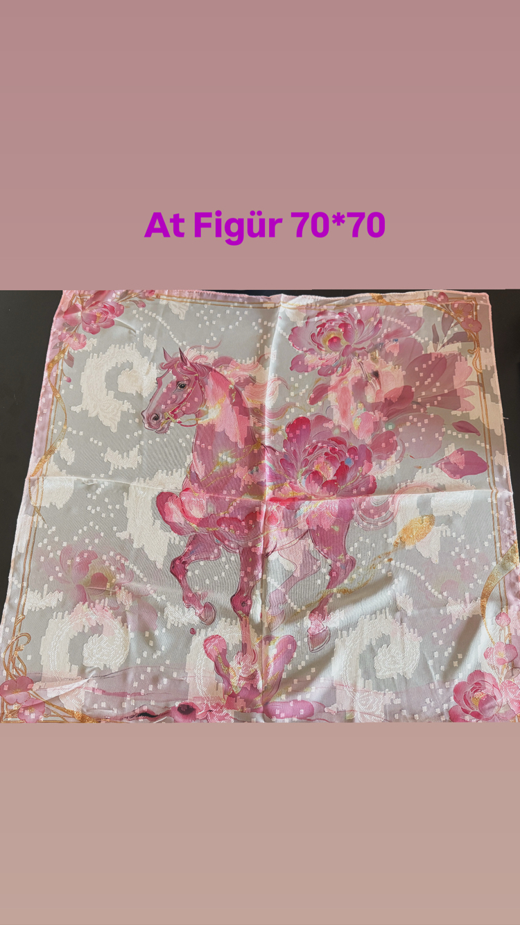 Özel Tablo pembe At Flar 70*70